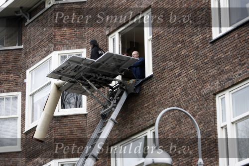 Amsterdam 17 november 2007
Patty Brard aan het verhuizen.