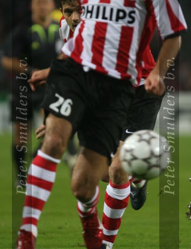 Eindhoven, 20 Februari 2007 Champions Leaguewedstrijd
PSV-FC Arsenal 1e ronde Eindstand 1-0 Seizoen 2006/2007
Phillip Cocu