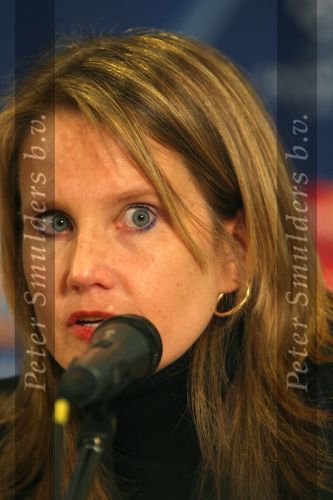 Eindhoven, 20 Februari 2007 Champions Leaguewedstrijd
PSV-FC Arsenal 1e ronde Eindstand 1-0 Seizoen 2006/2007
Tolk bij de persconferentie Priscilla Janssens