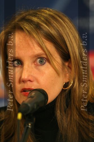 Eindhoven, 20 Februari 2007 Champions Leaguewedstrijd
PSV-FC Arsenal 1e ronde Eindstand 1-0 Seizoen 2006/2007
Tolk bij de persconferentie Priscilla Janssens