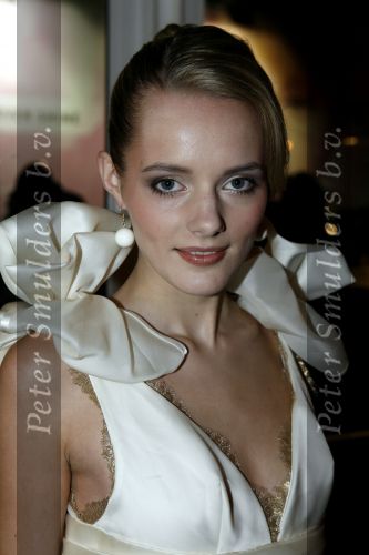 Amsterdam 23 januari 2007
Opening Fashion week in de westergas fabriek.Sanne Nijhof met Rodrigo Otazu