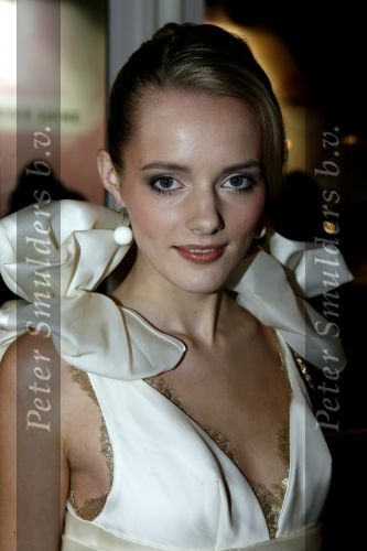 Amsterdam 23 januari 2007
Opening Fashion week in de westergas fabriek.Sanne Nijhof met Rodrigo Otazu
