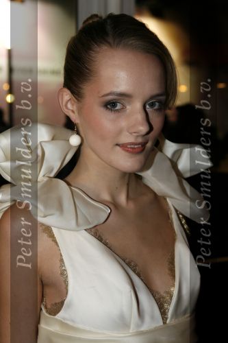 Amsterdam 23 januari 2007
Opening Fashion week in de westergas fabriek.Sanne Nijhof met Rodrigo Otazu