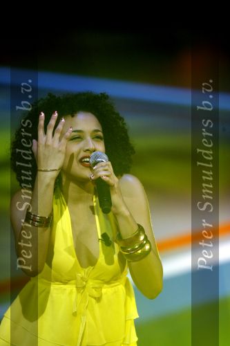 Hilversum 3 februari 2007
Opnames X factor in studio 22. 
Sharon