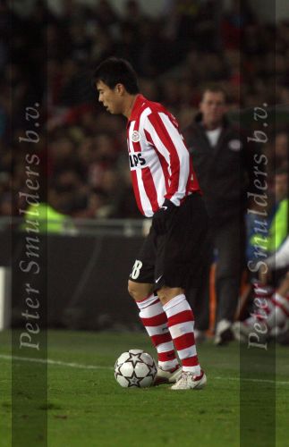 Eindhoven, 20 Februari 2007
1e eindronde Championsleague wedstrijd PSV-FC Arsenal, eindstand 1-0 Seizoen 2006/2007
Sun Xiang, de eerste chinees die mee doet als voetballer bij de Champions League in Europa