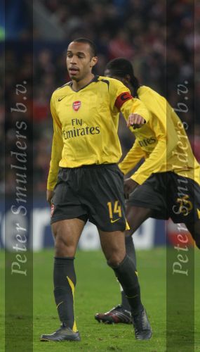 Eindhoven, 20 Februari 2007 Champions Leaguewedstrijd
PSV-FC Arsenal 1e ronde Eindstand 1-0 Seizoen 2006/2007
Thierry Henry
