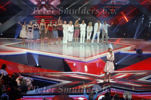 Hilversum 20 januari 2007
Opnames X factor in studio 22 met Wendy v Dijk.