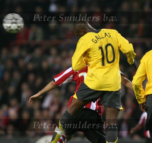 Eindhoven, 20 Februari 2007 Champions Leaguewedstrijd
PSV-FC Arsenal 1e ronde Eindstand 1-0 Seizoen 2006/2007
William Gallas