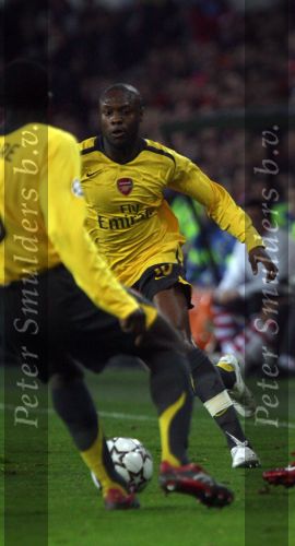 Eindhoven, 20 Februari 2007
1e eindronde Championsleague wedstrijd PSV-FC Arsenal, eindstand 1-0 Seizoen 2006/2007
William Gallas