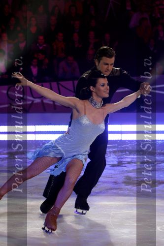 Baarn 26 januari 2007
Winston Gerrschtanowitz bij sterren dansen op het ijs van RTL. Zijn vader en Renate Verbaan zitten op de tribune.