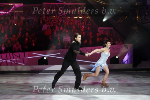 Baarn 26 januari 2007
Winston Gerrschtanowitz bij sterren dansen op het ijs van RTL. Zijn vader en Renate Verbaan zitten op de tribune.