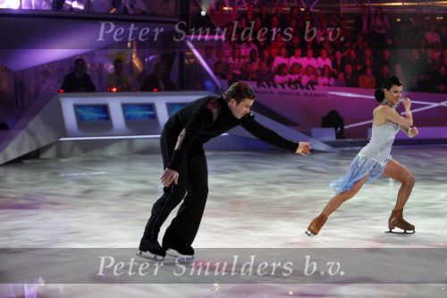 Baarn 26 januari 2007
Winston Gerrschtanowitz bij sterren dansen op het ijs van RTL. Zijn vader en Renate Verbaan zitten op de tribune.