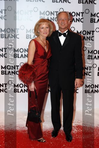 Chamonix 2 februari 2007
Presentatie sieraden lijn van Mont Blanc in Chamonix. 
Wolff Heinrichsdorff met vrouw (ceo Mont Blanc)