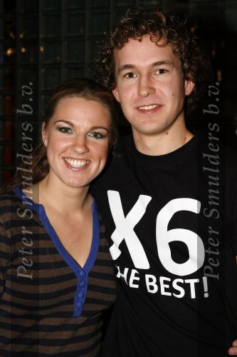Hilversum 3 februari 2007
Opnames X factor in studio 22. 
X6 zangeres Amber met vriend