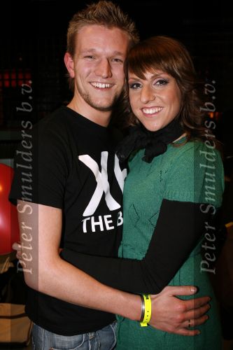 Hilversum 3 februari 2007
Opnames X factor in studio 22. 
X6 zangeres Danielle met man