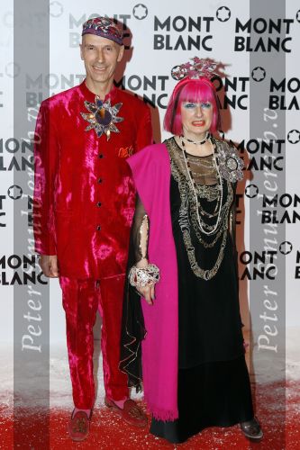 Chamonix 2 februari 2007
Presentatie sieraden lijn van Mont Blanc in Chamonix. 
Zandra Rhodes met man