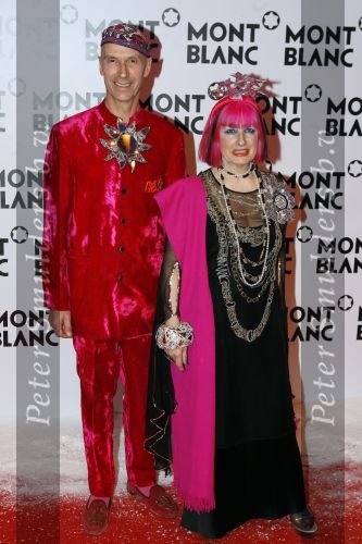 Chamonix 2 februari 2007
Presentatie sieraden lijn van Mont Blanc in Chamonix. 
Zandra Rhodes met man
