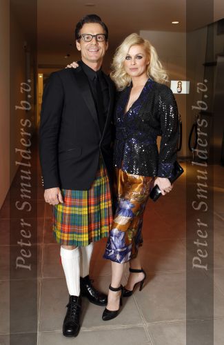 Amsterdam 15 januari 2010
Uitreiking Elle stijl award in de Hermitage. Bridget Maasland met stylist
Peter Smulders bv