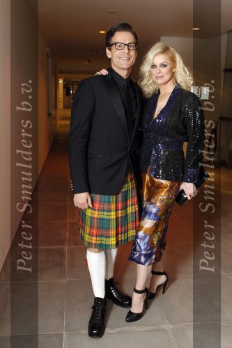 Amsterdam 15 januari 2010
Uitreiking Elle stijl award in de Hermitage. Bridget Maasland met stylist
Peter Smulders bv