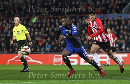 Eindhoven, 25 Februari 2010
1/8 Finale Uefa Europa League PSV-HSV, eindstand 3-2
PSV uitgeschakeld op basis van uit gescoorde doelpunten
Eljero Elia
Foto Junior Smulders