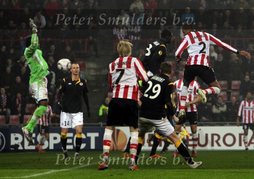 Eindhoven, 24 Februari 2011
Uefacup wedstrijd PSV-OSC Lille, eindstand 3-1
Marcelo scoort 3-1
Foto Junior Smulders