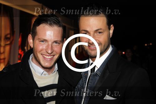 Amsterdam 28 januari 2012
AIFW fashion week met div bn ers bij div shows. Fred v Leer met Morris
Peter Smulders bv