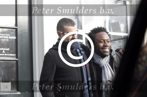 Amsterdam 14 january 2012
George Michael and his boyfriend Fadi Fawaz on vacation in Amsterdam.
They stay in a small hotel called The Canal Hotel. EXCLUSIVE PICS
Peter Smulders bv