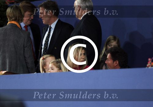 Amsterdam 21 januari 2012
Prinses Maxima prins Willem Alexander en Amalia Alexia en Ariane op bezoek bij jumping Amsterdam. Gerard Joling met Maxima en de prinsesjes
Peter Smulders bv