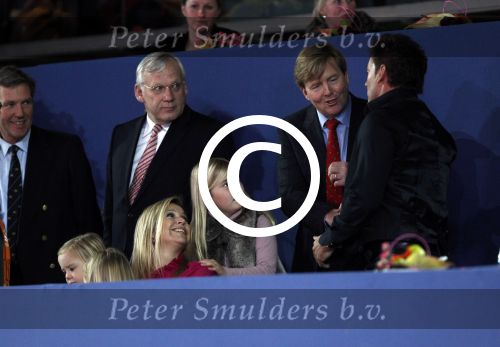 Amsterdam 21 januari 2012
Prinses Maxima prins Willem Alexander en Amalia Alexia en Ariane op bezoek bij jumping Amsterdam. Gerard Joling met Maxima en de prinsesjes
Peter Smulders bv