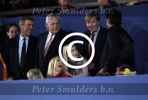 Amsterdam 21 januari 2012
Prinses Maxima prins Willem Alexander en Amalia Alexia en Ariane op bezoek bij jumping Amsterdam. Gerard Joling met Maxima en de prinsesjes
Peter Smulders bv