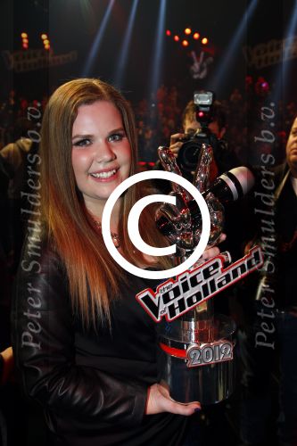Hilversum 20 januari 2012
Iris Kroes wint de finale van the voice of holland in studio 22.
Peter Smulders bv