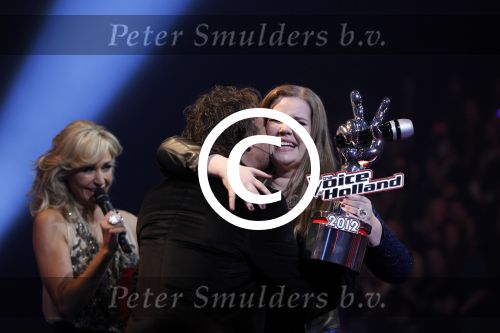 Hilversum 20 januari 2012
Iris Kroes wint de finale van the voice of holland in studio 22. Marco Borsato
Peter Smulders bv