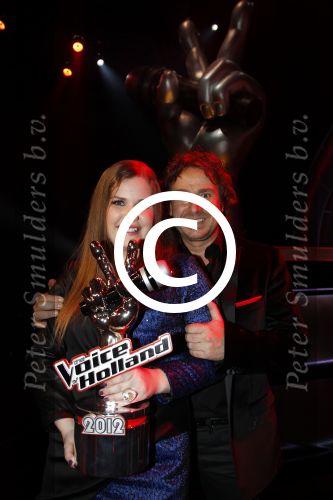 Hilversum 20 januari 2012
Iris Kroes wint de finale van the voice of holland in studio 22. Marco Borsato
Peter Smulders bv