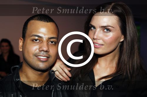 Amsterdam 28 januari 2012
AIFW fashion week met div bn ers bij div shows. Kim feenstra met man Michael Mendoza
Peter Smulders bv