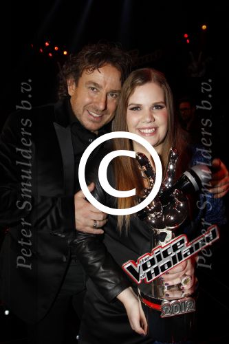 Hilversum 20 januari 2012
Iris Kroes wint de finale van the voice of holland in studio 22. Marco Borsato
Peter Smulders bv