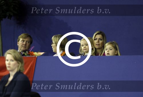 Amsterdam 21 januari 2012
Prinses Maxima prins Willem Alexander en Amalia Alexia en Ariane op bezoek bij jumping Amsterdam.
Peter Smulders bv