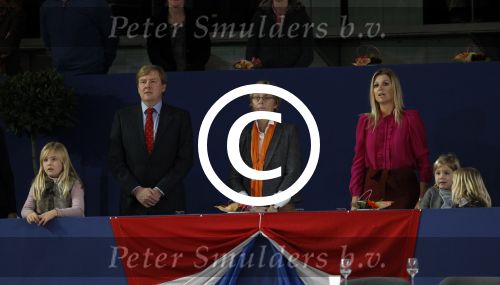 Amsterdam 21 januari 2012
Prinses Maxima prins Willem Alexander en Amalia Alexia en Ariane op bezoek bij jumping Amsterdam.
Peter Smulders bv