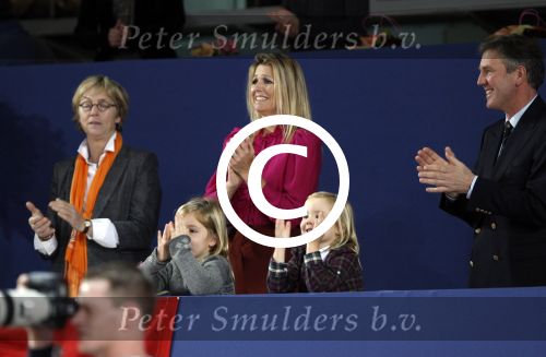 Amsterdam 21 januari 2012
Prinses Maxima prins Willem Alexander en Amalia Alexia en Ariane op bezoek bij jumping Amsterdam.
Peter Smulders bv
