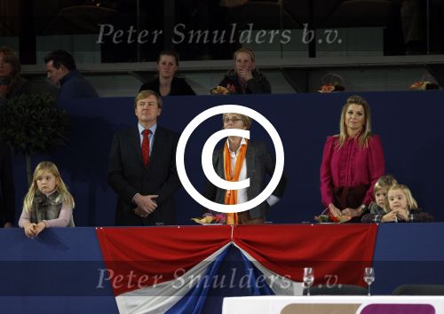 Amsterdam 21 januari 2012
Prinses Maxima prins Willem Alexander en Amalia Alexia en Ariane op bezoek bij jumping Amsterdam.
Peter Smulders bv