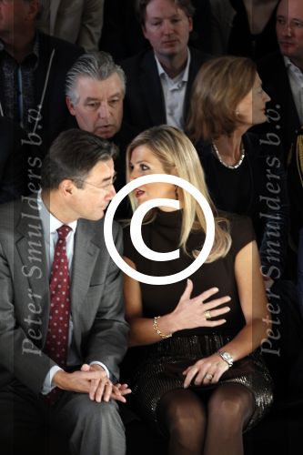 Amsterdam 27 januari 2012
Prinses Maxima bezoekt de Amsterdam Fashion week . Maxime Verhagen reikt de prijzen uit bij de green competition.
Peter Smulders bv