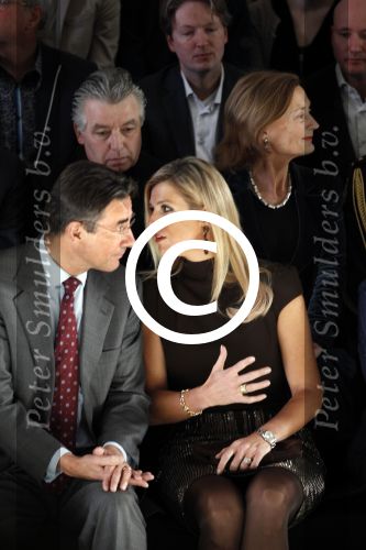 Amsterdam 27 januari 2012
Prinses Maxima bezoekt de Amsterdam Fashion week . Maxime Verhagen reikt de prijzen uit bij de green competition.
Peter Smulders bv