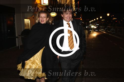 Amsterdam 1 februari 2008
Prinses Mabel Wisse Smit en Prins Friso vertrekken te voet na het feest van Koningin Beatrix (70jaar) en Prinses Margriet(65) in Carre.
Peter Smulders bv