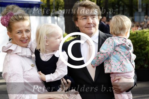 Den Haag 20 oktober 2007
Mabel Wisse Smit Prins Friso en hun dochters Luana en Zaria bij de doop van prinses Ariane.
Peter Smulders bv