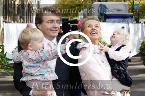 Den Haag 20 oktober 2007
Mabel Wisse Smit Prins Friso en hun dochters Luana en Zaria bij de doop van prinses Ariane.
Peter Smulders bv