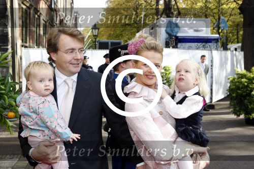 Den Haag 20 oktober 2007
Mabel Wisse Smit Prins Friso en hun dochters Luana en Zaria bij de doop van prinses Ariane.
Peter Smulders bv