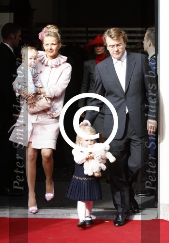 Den Haag 20 oktober 2007
Mabel Wisse Smit Prins Friso en hun dochters Luana en Zaria bij de doop van prinses Ariane.
Peter Smulders bv