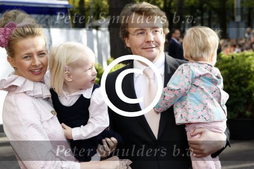 Den Haag 20 oktober 2007
Mabel Wisse Smit Prins Friso en hun dochters Luana en Zaria bij de doop van prinses Ariane.
Peter Smulders bv