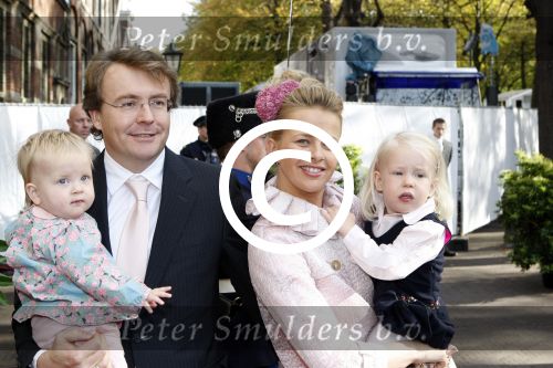 Den Haag 20 oktober 2007
Mabel Wisse Smit Prins Friso en hun dochters Luana en Zaria bij de doop van prinses Ariane.
Peter Smulders bv