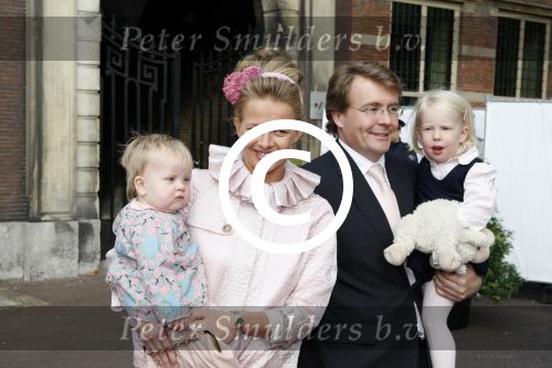 Den Haag 20 oktober 2007
Mabel Wisse Smit Prins Friso en hun dochters Luana en Zaria bij de doop van prinses Ariane.
Peter Smulders bv