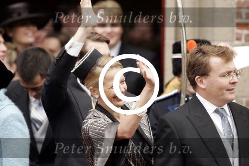 Naaren 22 oktober 2005
Huwelijk van Prins Floris en Prinses Aimee in kerk Naarden.
Prinses Mabel Wisse Smit en Prins Friso 
Peter Smulders bv